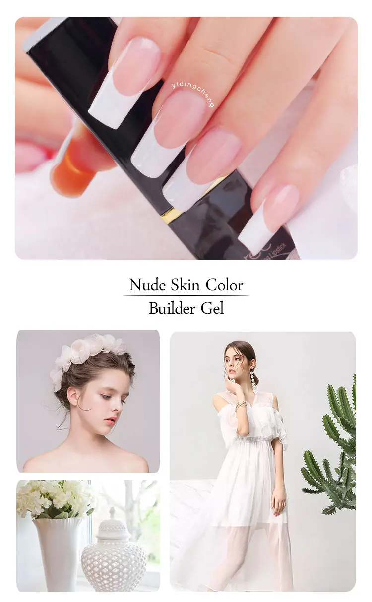 2022 yidingcheng New 15ml products art acrylic led/uv buildering hard jelly poly nail extension gel