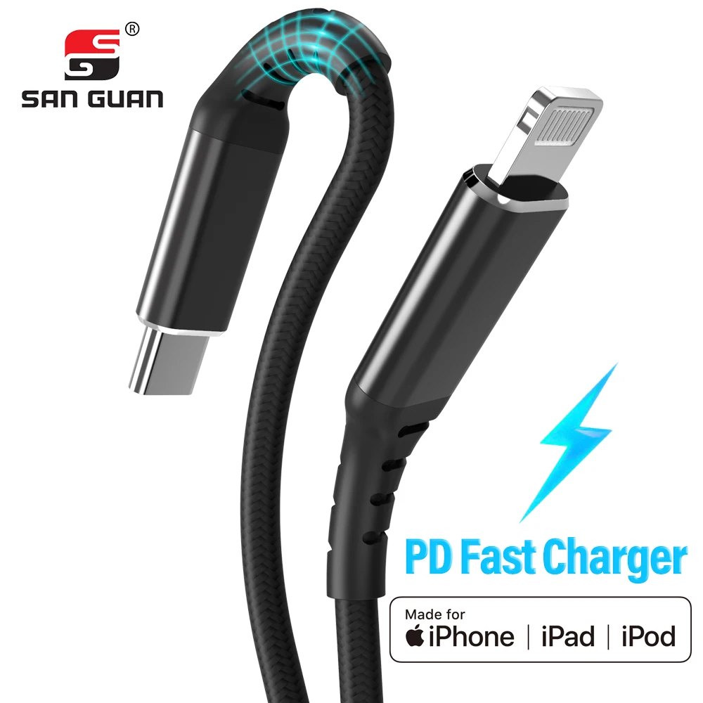  Кабель Lightning Mfi сертифицированный Usb C Usb-C к для Iphone 12 Ipad