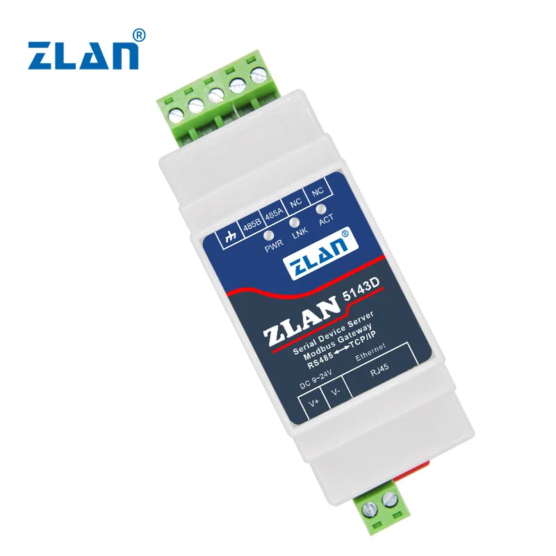 small size jason guide rail Modbus RTU MQTT industrial serial server ethernet to serial