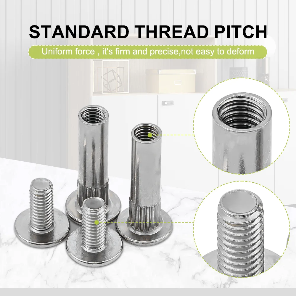 Best Selling Hexagon Belt Male Female Chicago Screws Combination Furniture Screws Connecting Bolts