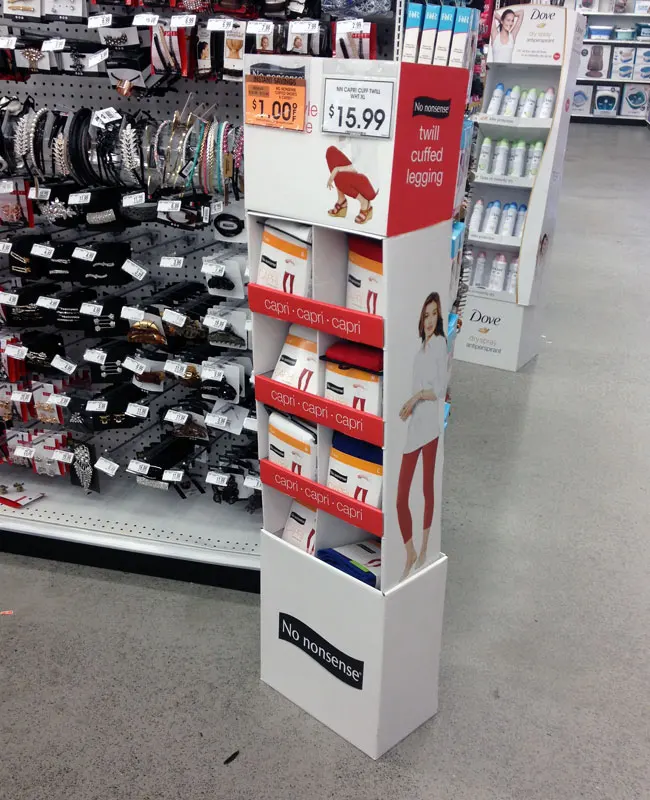 Best sell store retail customized printed branded hat boxing cardboard counter pdq stand glove paper display rack