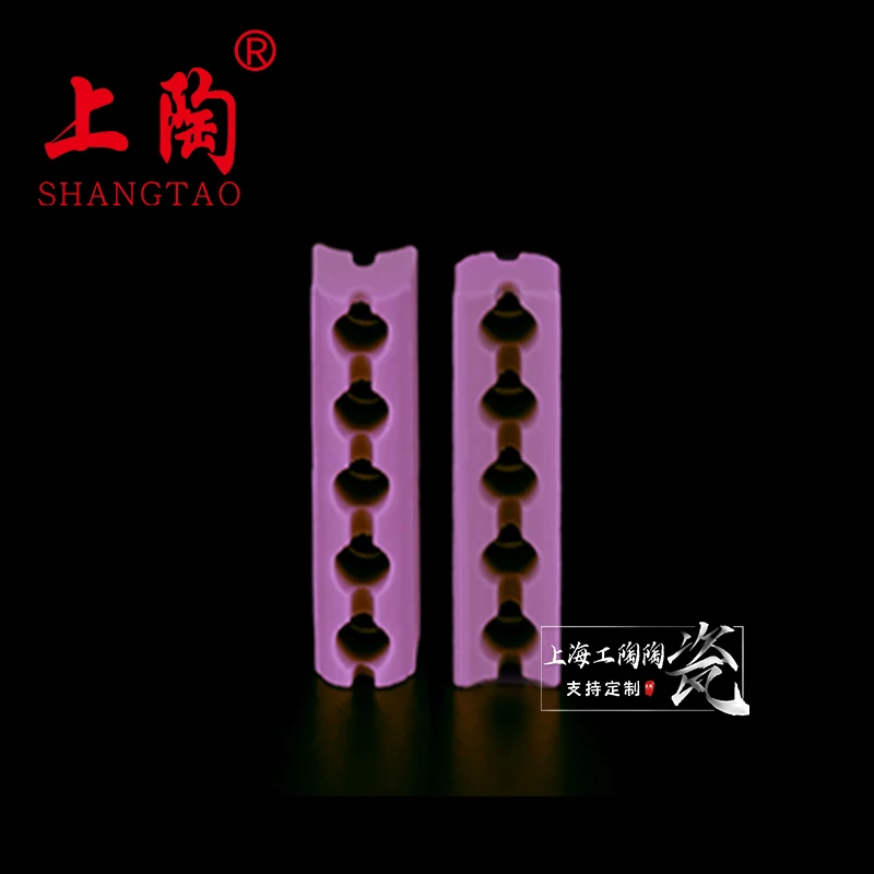 6mm Yellow Band Heater Ceramic Ceramic 1 Hole To 8 Holes Band Heater Ceramic Insulators