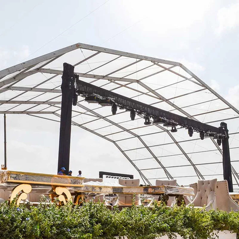 Outdoor Event Party Special Polygon Tent For Sale With Glass Wall