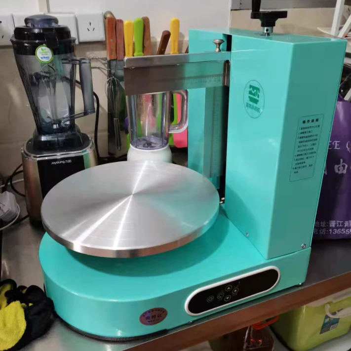 Commercial Cream Spread Smoothing Machine Round Cake Icing Smearing Machine for Birthday Wedding Party