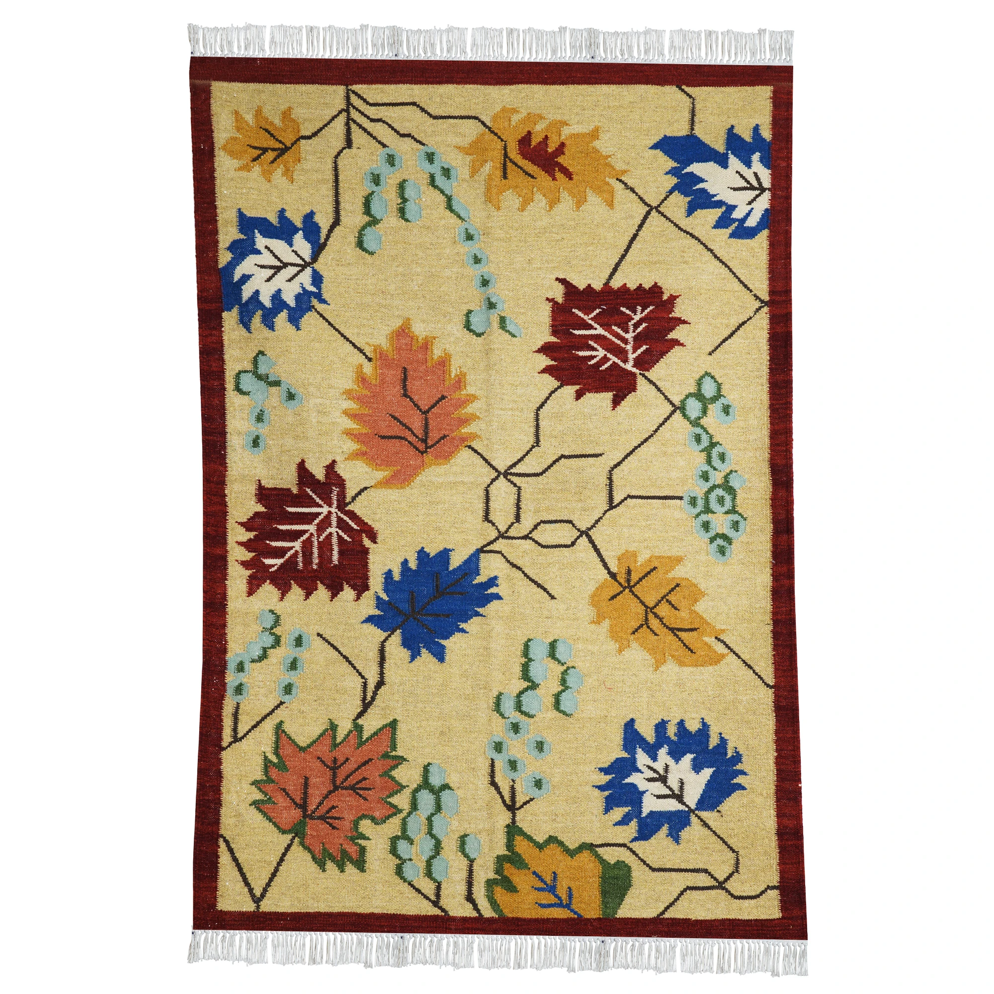 100% cotton unique design hand loom made soft multi purpose rugs for regular use handmade indian wool area rugs carpet wholesale