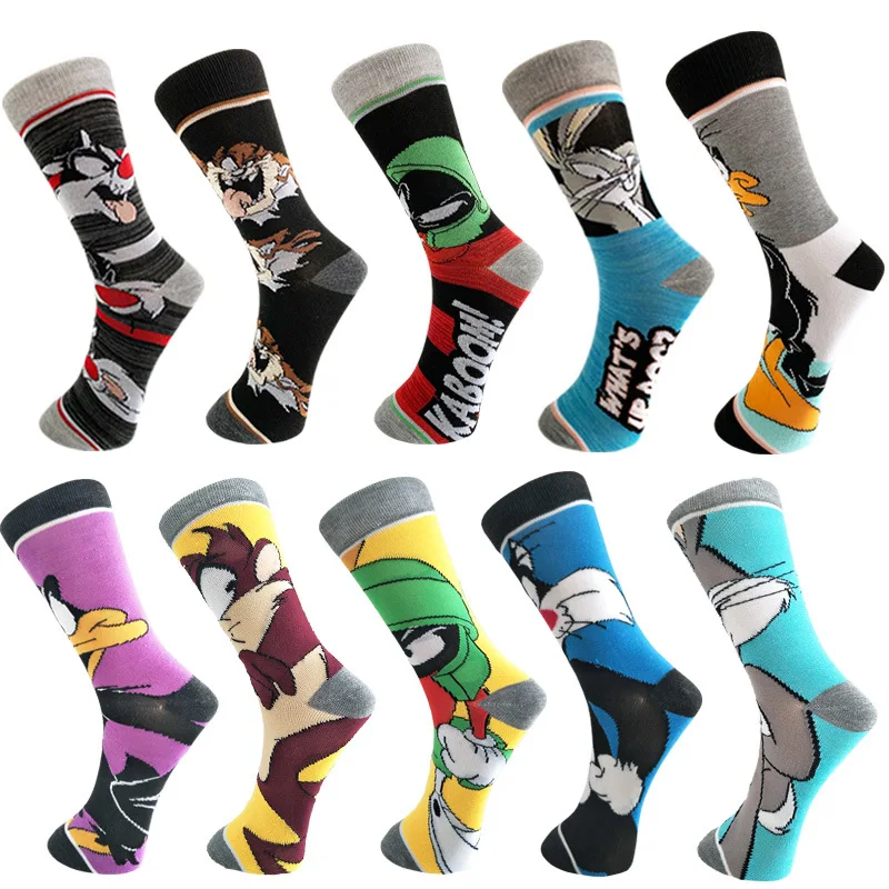 Factory wholesale stocking inventory unisex adult cartoon funny cute animal socks