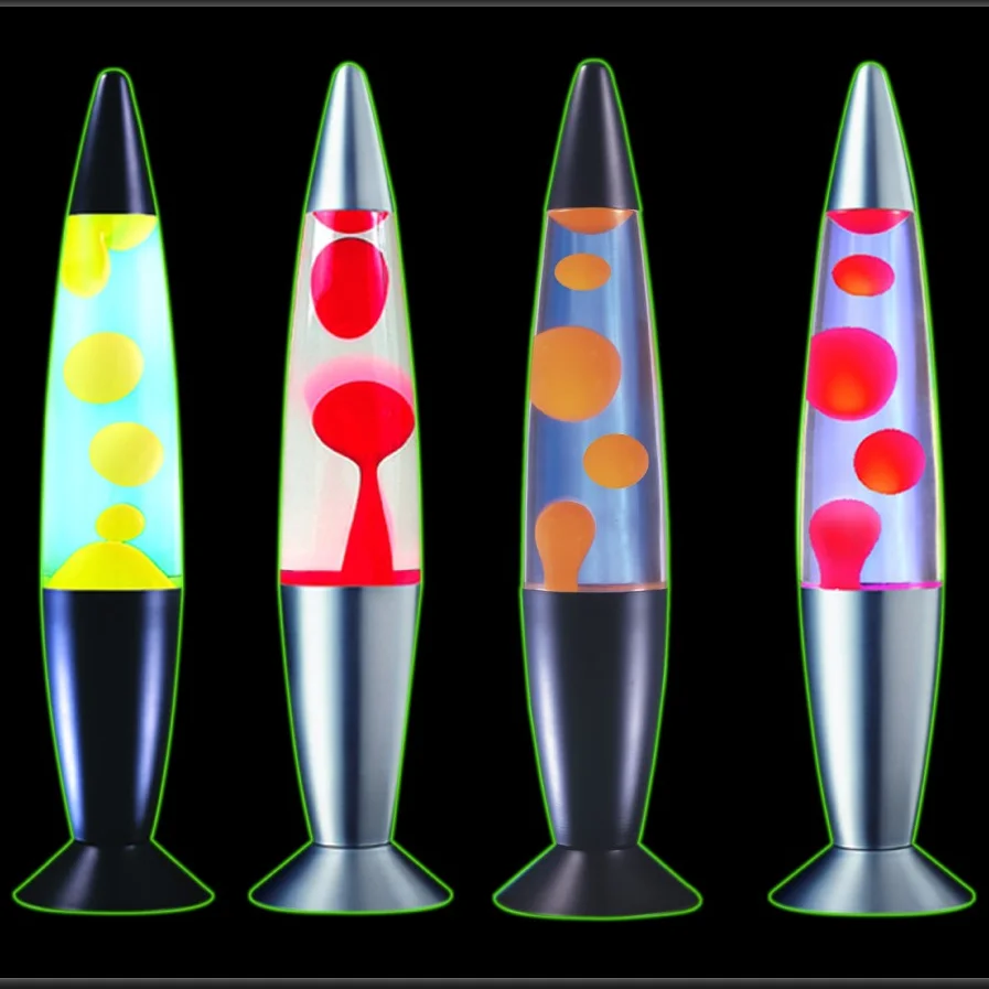 13 inch floating lava lighting aluminum base customized small home table  cheap lava lamp novelty wax rocket light