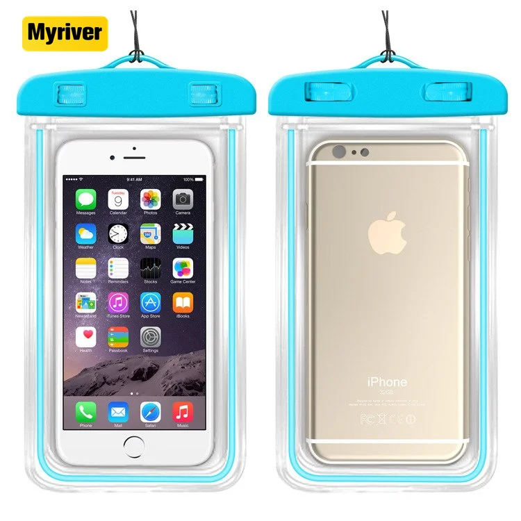 Myriver Custom Floating Water Proof Waterproof Underwater Phone Pouch Bag Blu Cell Phone Cases For Phone