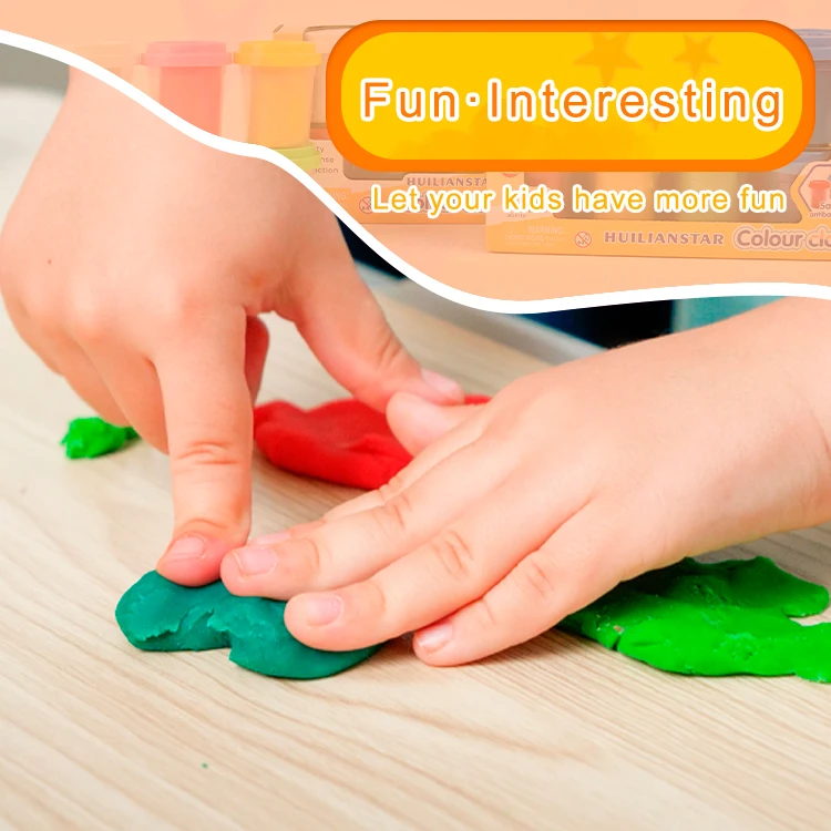 AKIA  color clay toys for kids plasticine model children natural diy playdough play dough