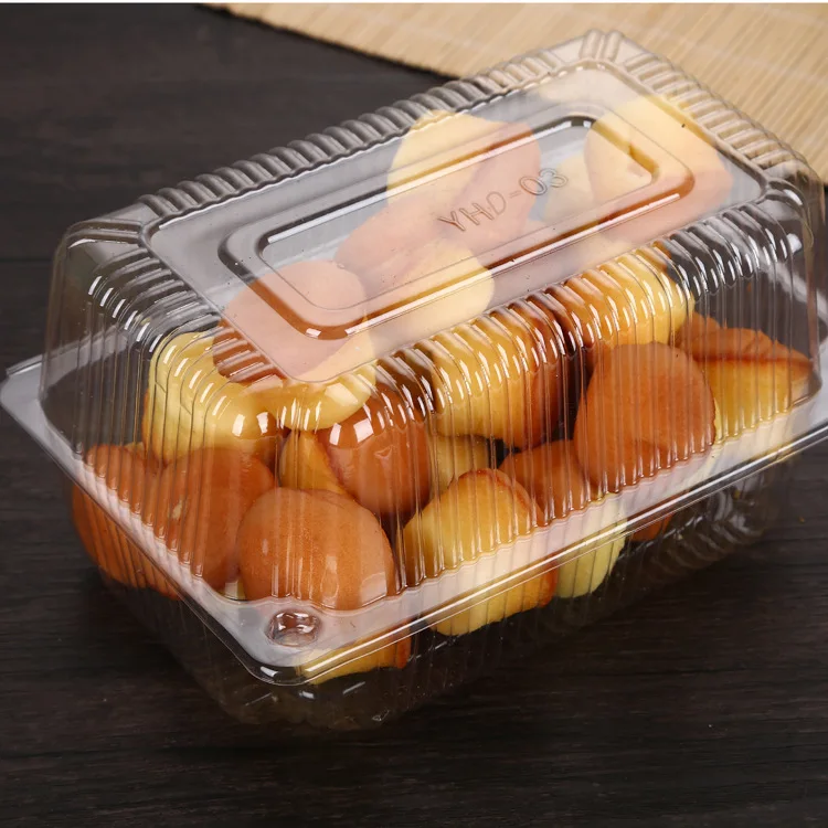 Disposable Transparent Clear PET vegetable Plastic packaging Box