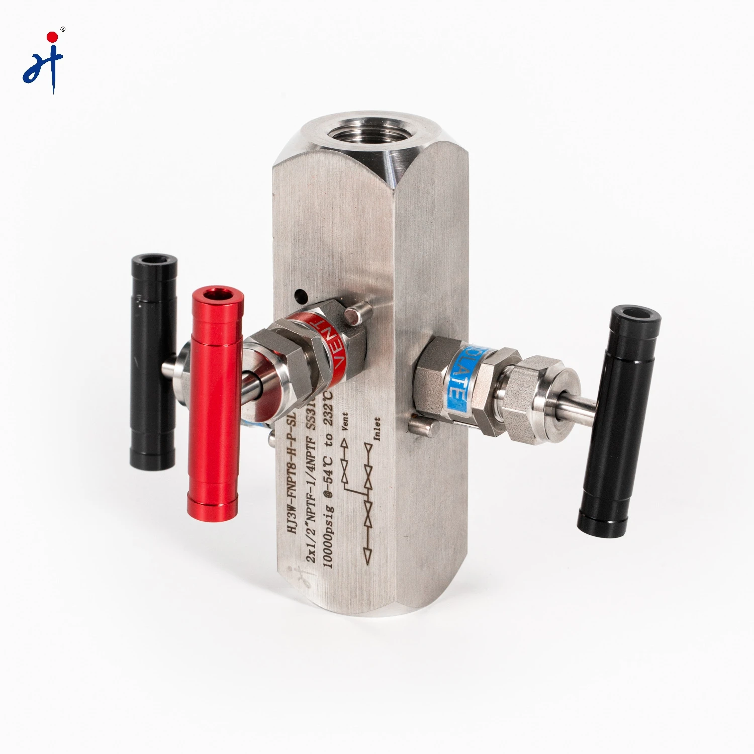 Hongji Stainless Steel Columnar Internal Thread Connection Three-Valve Manifolds