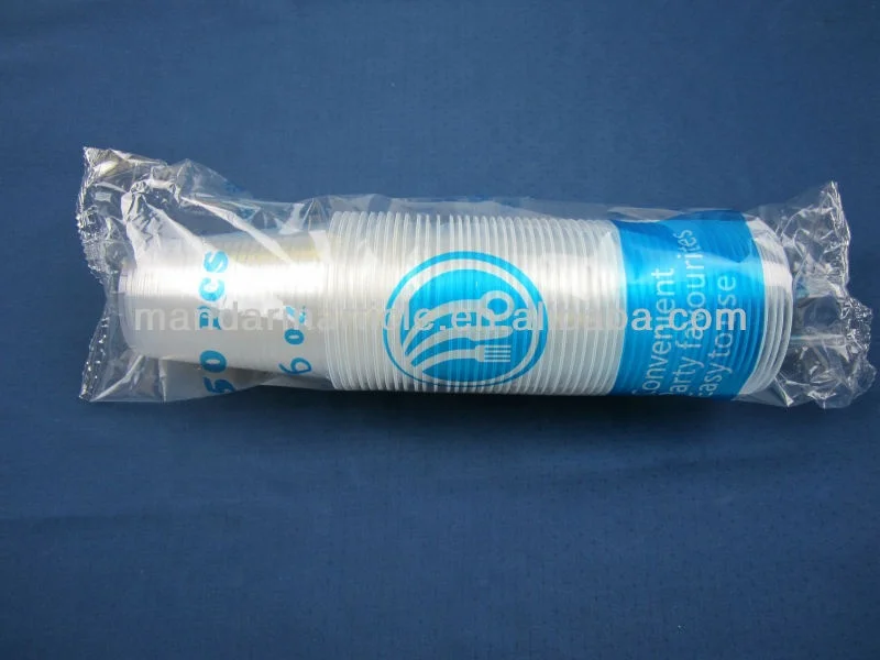 180ml 6oz Disposable Clear Drinking Cup  PP Plastic Water Glass
