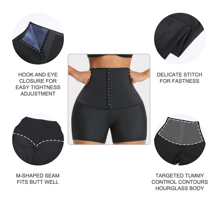 Women triple the sweat fat burning high waist sports trousers targered tummy control contours shapewear Gym Pants