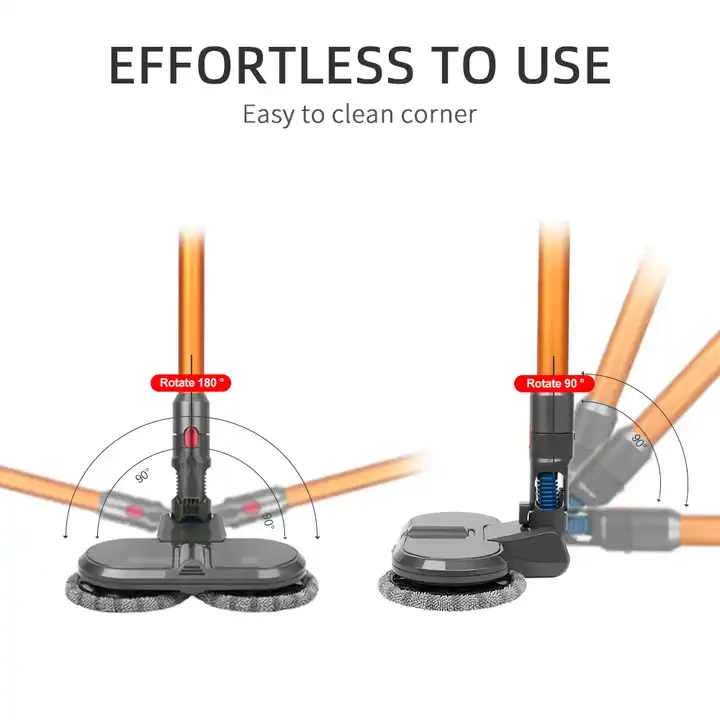 Compatible with Dysons V7 V8 V10 V11 Dual Spin Mop Head Electric Vacuum Cleaner Spare Parts Brush With Water Tank