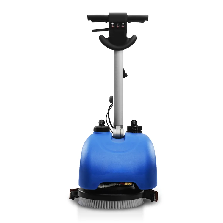 Blue Color Mini Size Floor Scrubber Machine Dryer Commercial Hand Push Floor Floor Scrubber Drier Washing Machine