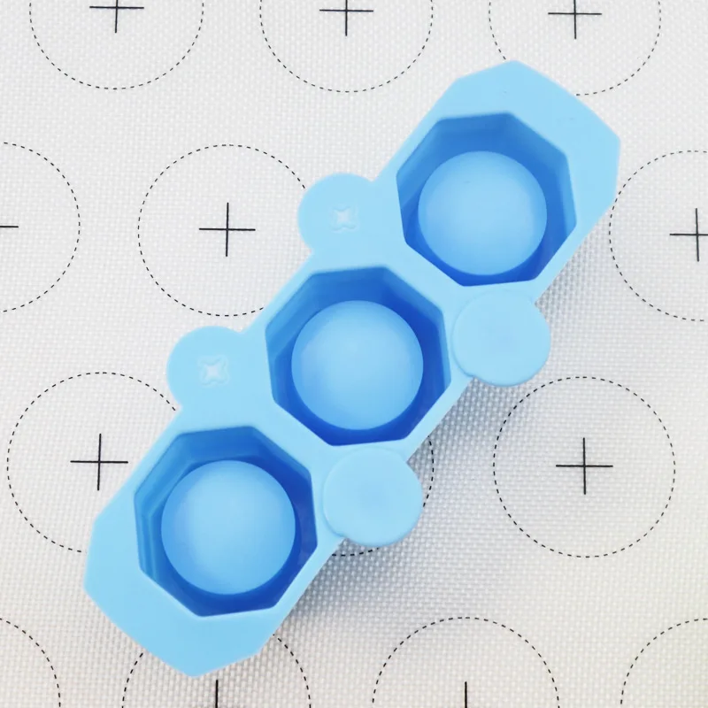 3 Hole Silicone Concrete Mold Ceramic Clay Craft Casting Concrete Cup Shape Mould Flower Pot Vase Ice Cube Tray DIY Ice Mold