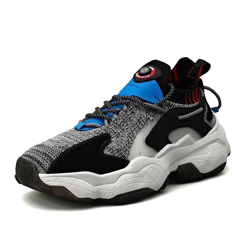 
High Quality Dad Shoes Breathable Knitting Upper Casual Sneaker Daily for Men Summer EVA PU Running Shoes Winter Rubber Autumn 