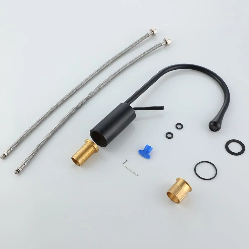 Beelee 2020 New Basin Faucet Matt Black Lavatory Bathroom Brass Water Tap