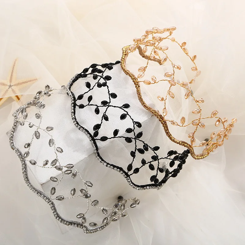 Роскошные блестящие украшения для волос для женщин и девушек, современные аксессуары для волос, повязка для волос с кристаллами