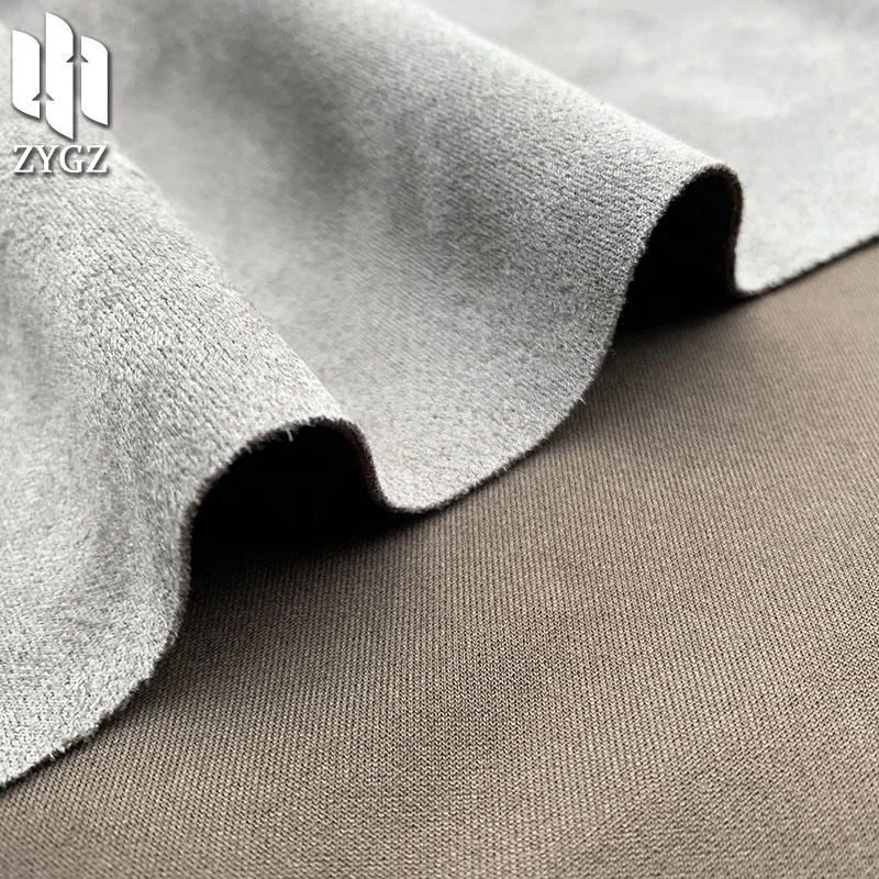360gsm Classic Suede Fabric 94% Polyester 6% Spandex Elastic Suede Fabric Suit Jacket Fabric Wholesale