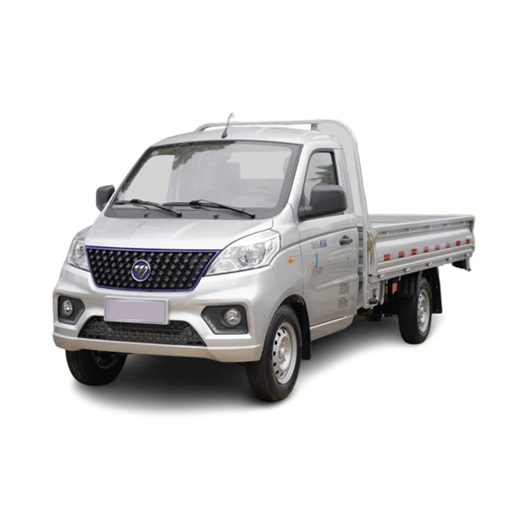 Fast charge 4x2 single row 2 people cabin 2 doors 4 wheels motor peak power 60kw speed 90km/h mini electric cargo truck