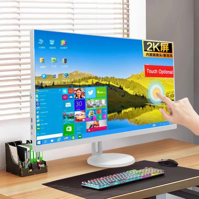 Новый игровой настольный компьютер 22 24 27 Дюймов В моноблоке i7 i5 i3 AIO Business Gamer 2K