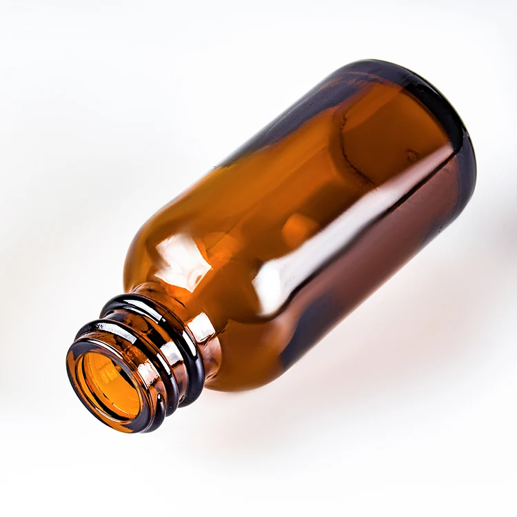 15ml 30ml 60ml 120ml amber glass dropper bottle 1oz 2oz 4oz custom logo essential oil bottle with screen printing