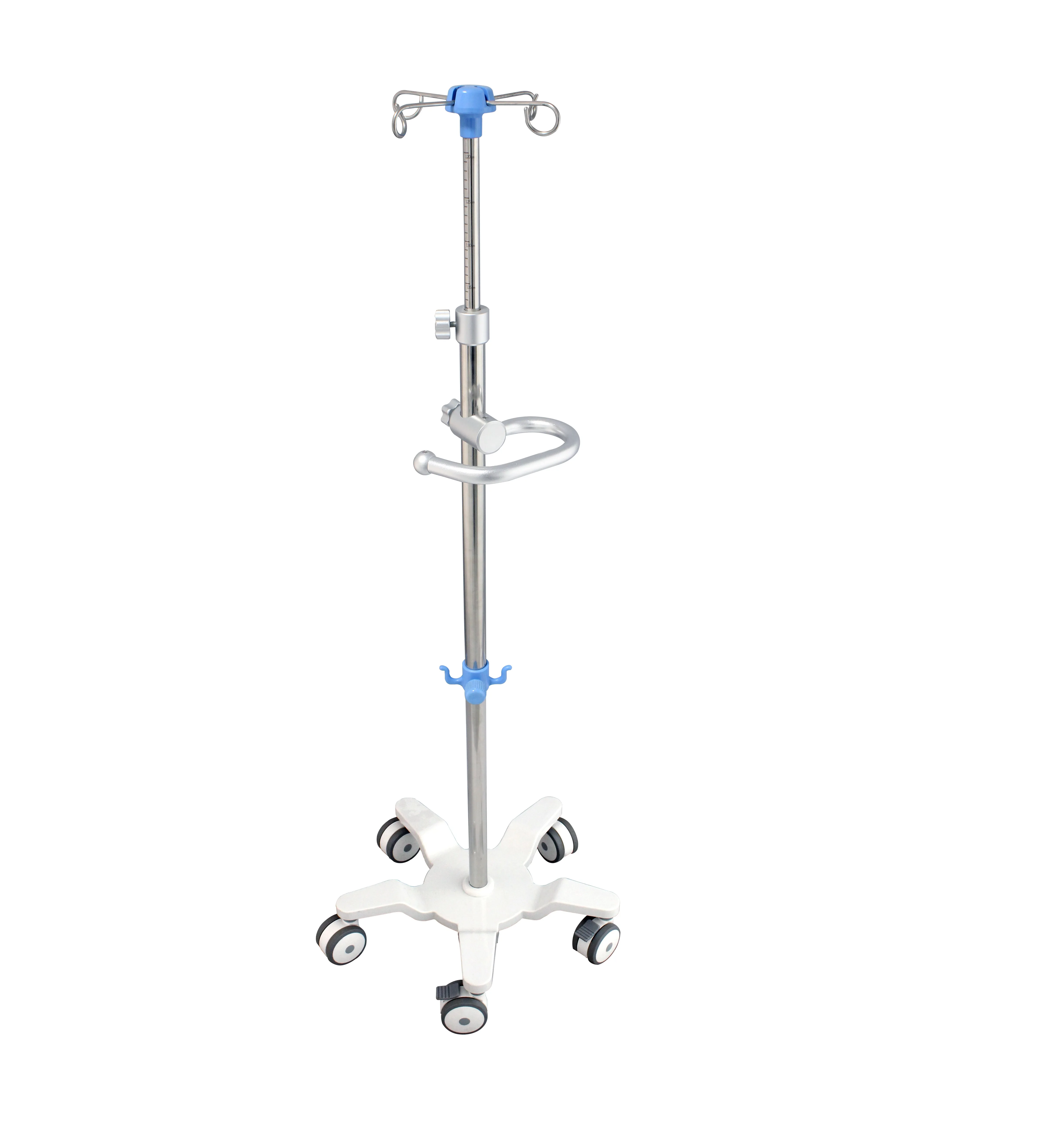 GINEE MEDICAL Stainless Drip Stand Iv Pole For Clinic Hospital Cleaning trolley ABS material