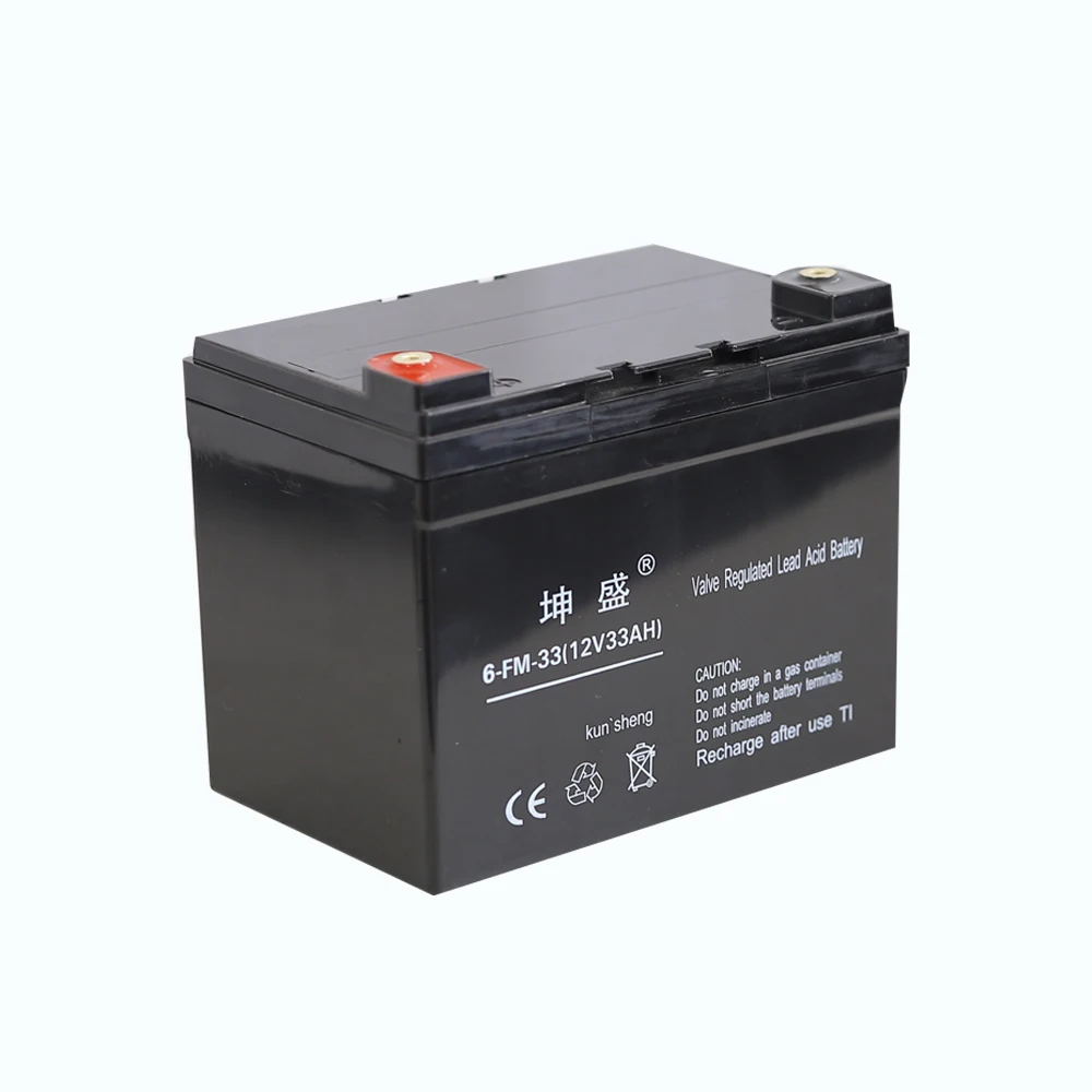 High capacity deep cycle sealed rechargeable battery 12volts 33ah lead acid batteries
