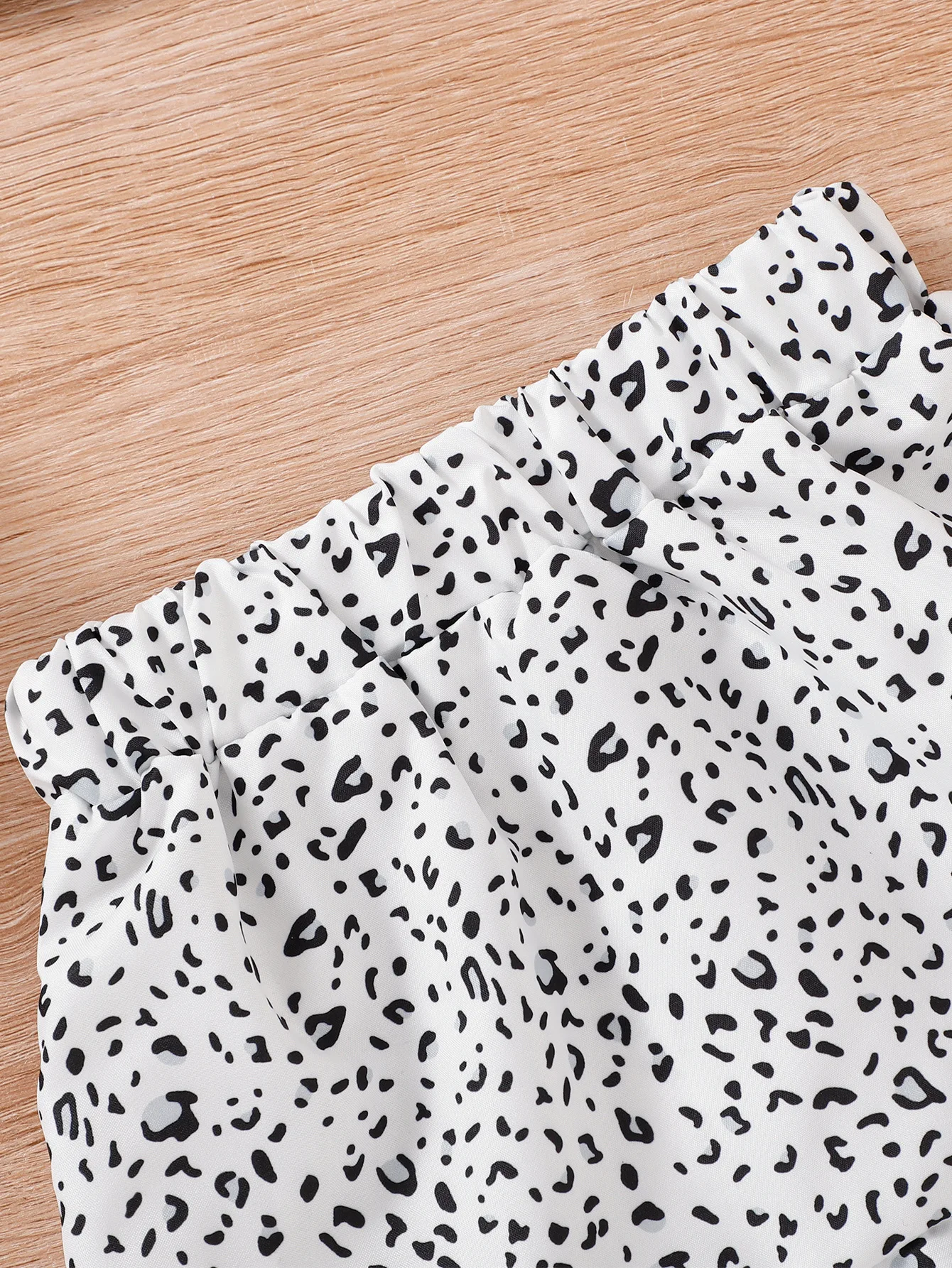 Summer New Leopard Print Skirt Set Of Clothes For Girls With Headband