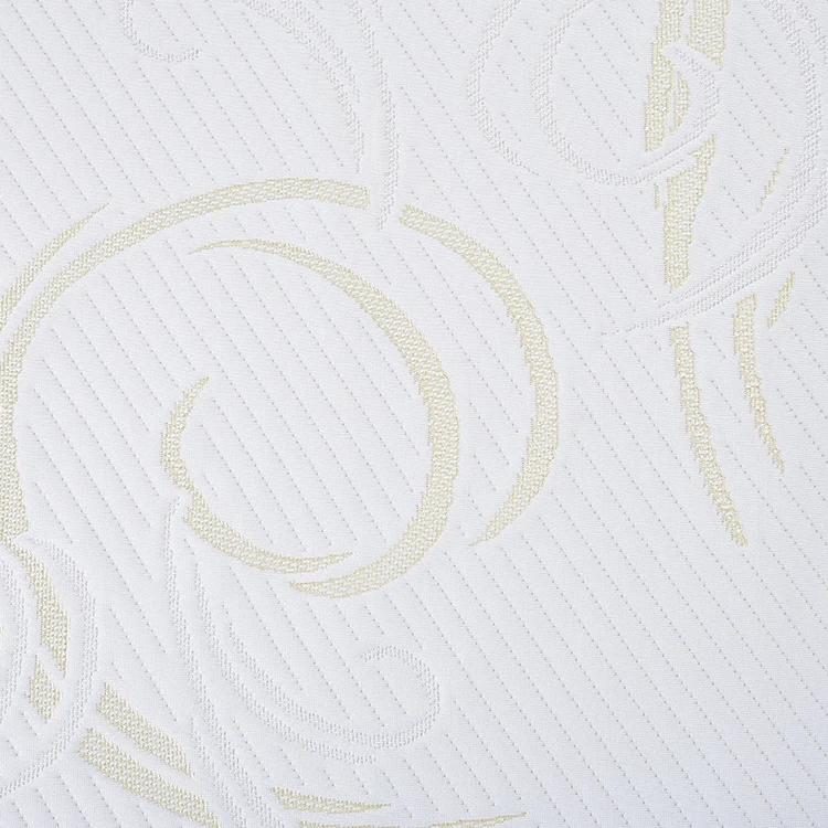 New Design Brown Aloe Vera Jacquard Warp Knitted Bed 100 Polyester Microfiber Mattress Fabric