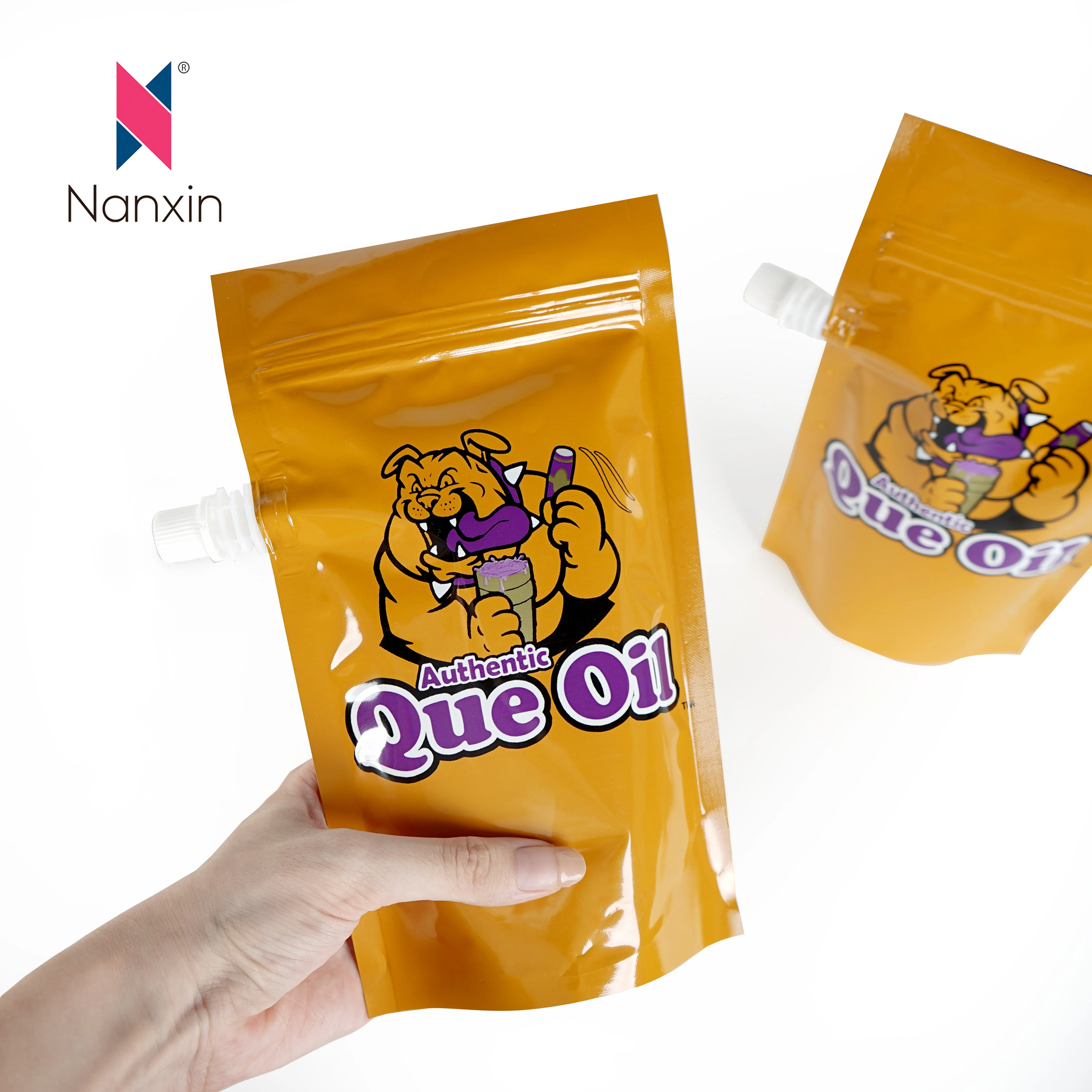 500ml Liquid Beverage Standing Plastic Pouches Milk Tea Drinks Bags Stand Up Spout Pouches For Energy Drinks Packaging