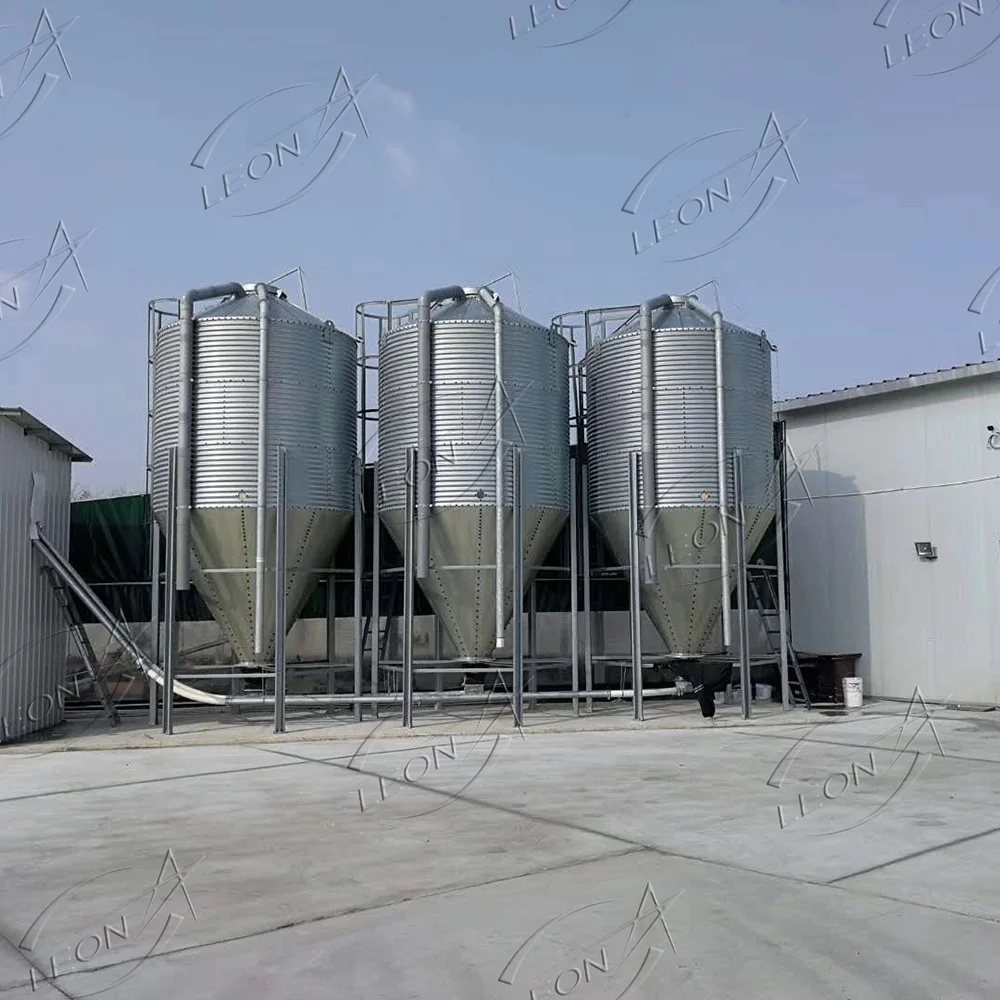 Steel Structure Poultry Equipment Use Small Storage Wheat Feed Corn Silo Tank For Chicken Farm Factory Shed