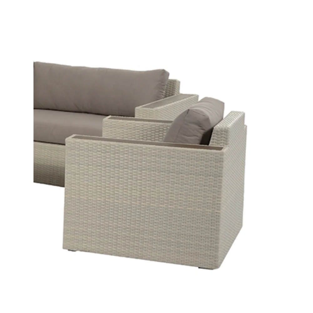 
Garden Furniture Rattan Outdoor l shaped weatherproof sectional combination Sofa Set 