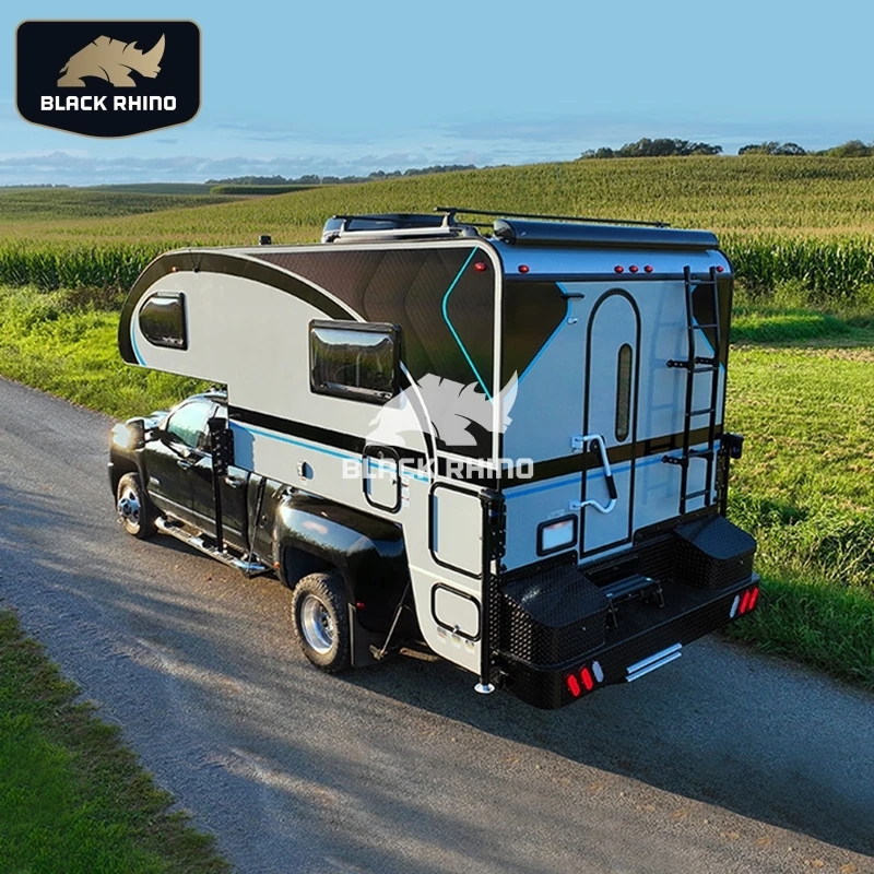 Exhibitions pickup canopy camper truck camper for international caravan truck 4x4 pickup truck camper with roof top tent