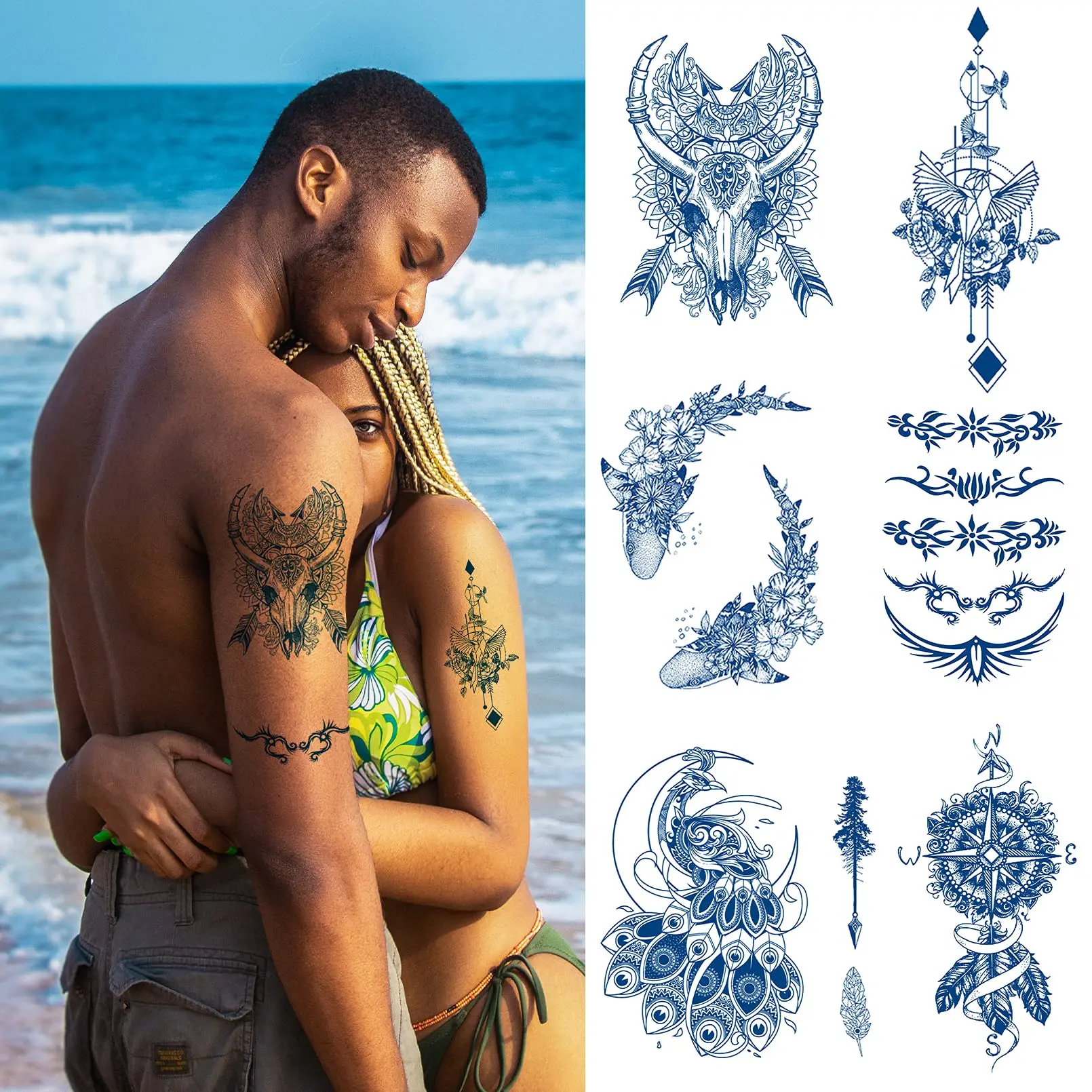 Semi Permanent Tattoos Sticker Upgrade Juice Waterproof Long-Lasting 2 Weeks Tattoo For Realistic Temporary Tattoo Stickers