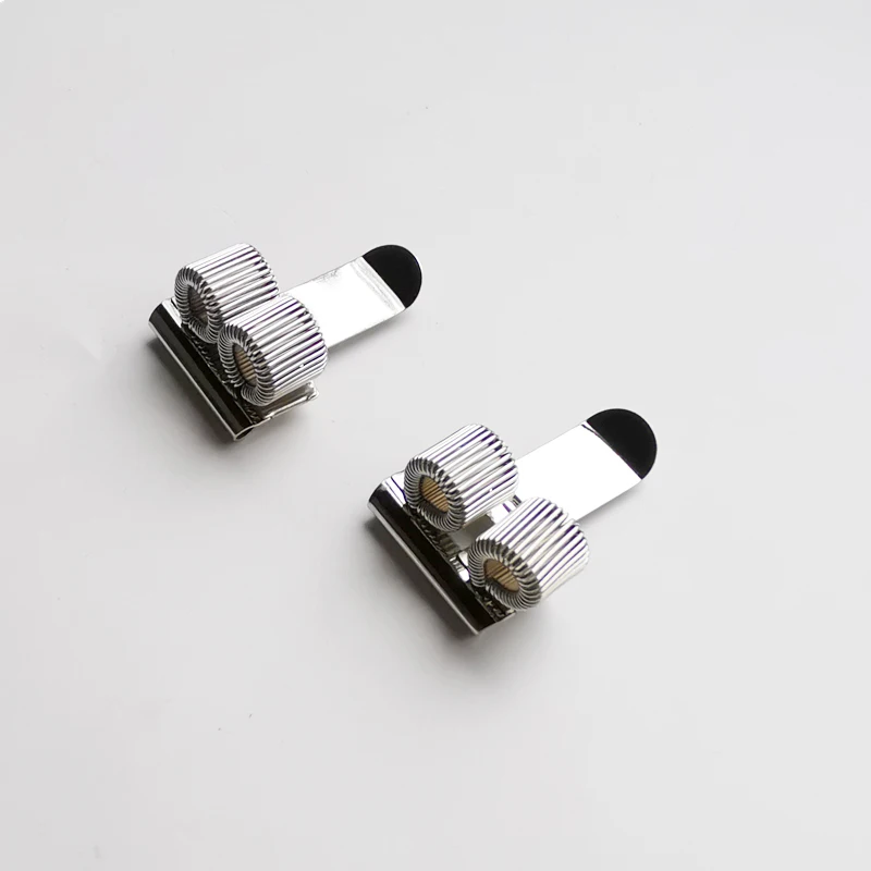 Metal Custom Logo Spring Double Loop Pen clip For Planner Calendar