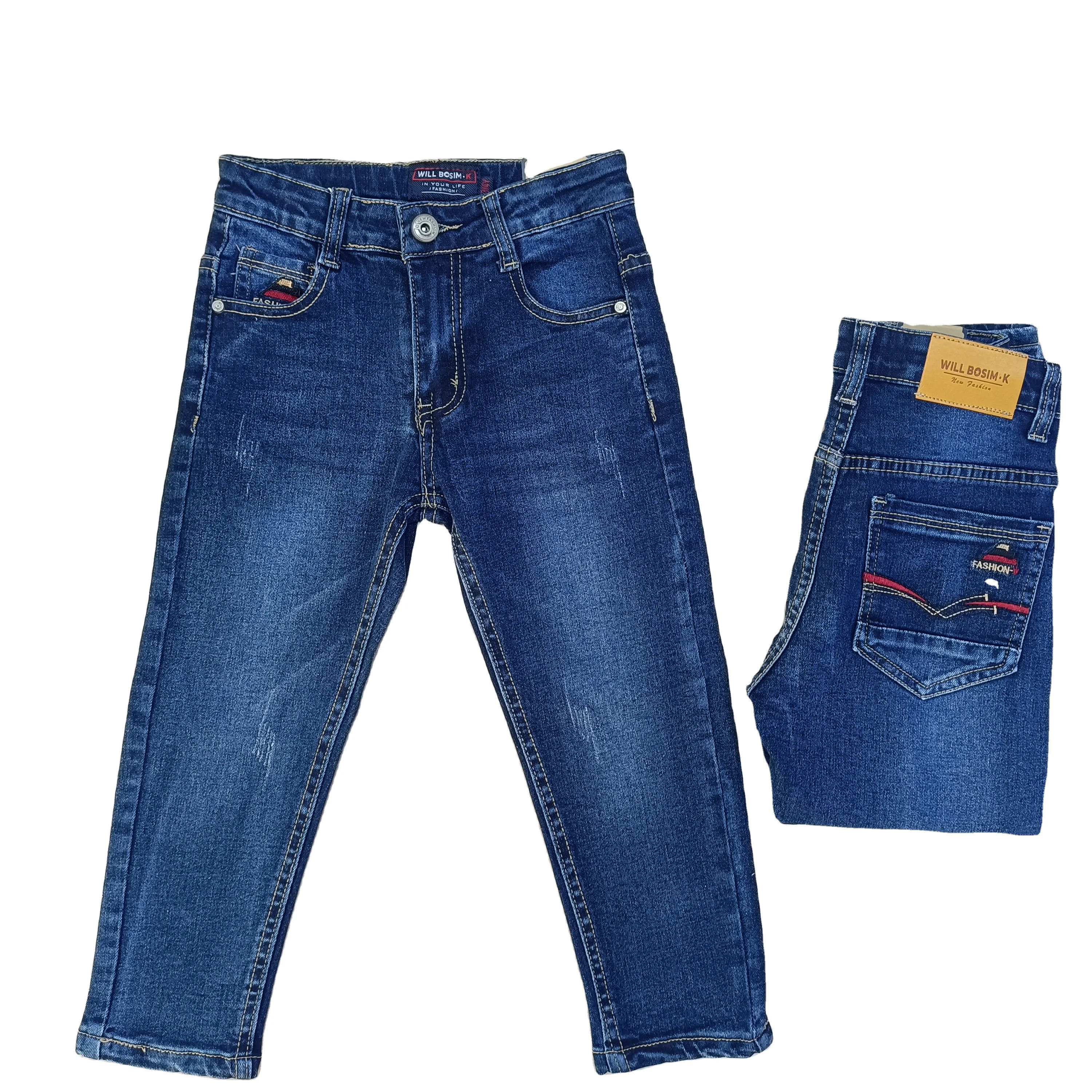 2024 New Boys Jeans Toddler Jeans Stretch Denim Clothes Kids Pant Children Trousers For 2 to 8 Years Old Good Quality Boys Pants