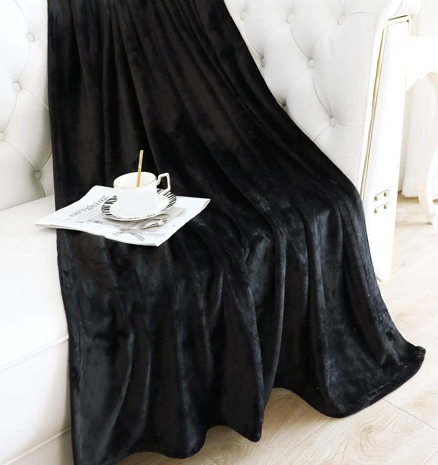 Flannel Throw Blanket,Shaggy Micro Plush Flannel Blanket for Bedroom Dorm,Standard Autumn and Winter Home Wool Blanket