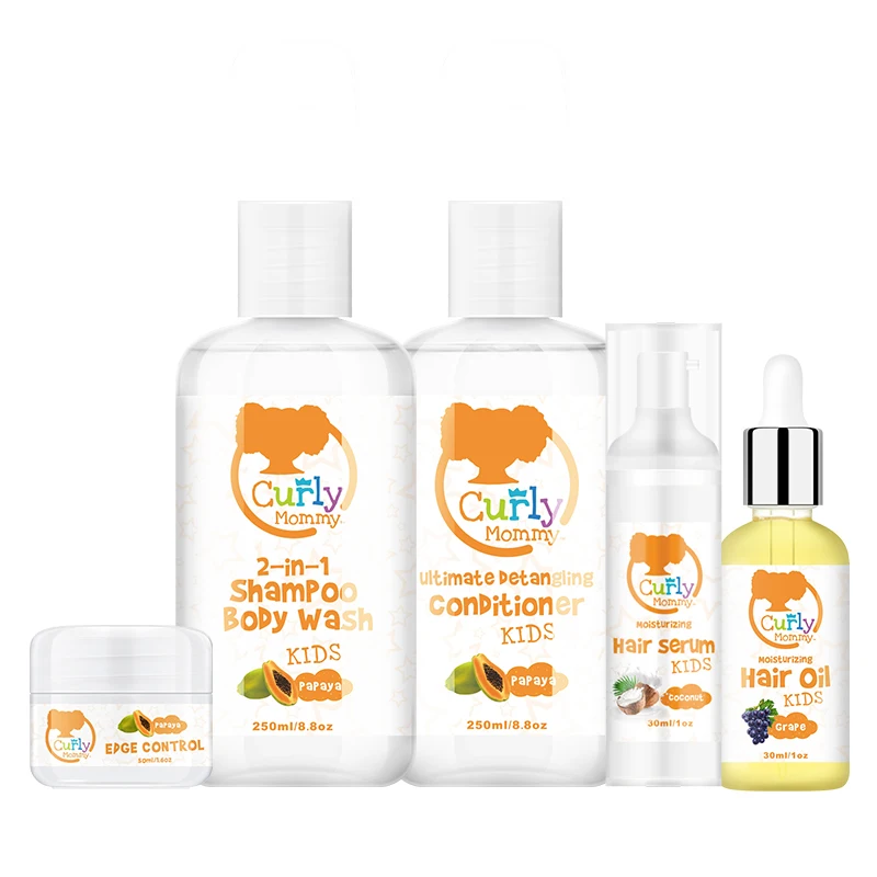  CURLYMOMMY фирменный биотин Органический Детский шампунь и кондиционер для вьющихся