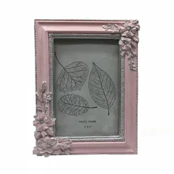 4X6 Romantic Pink Floral Wedding Photo Picture Frame