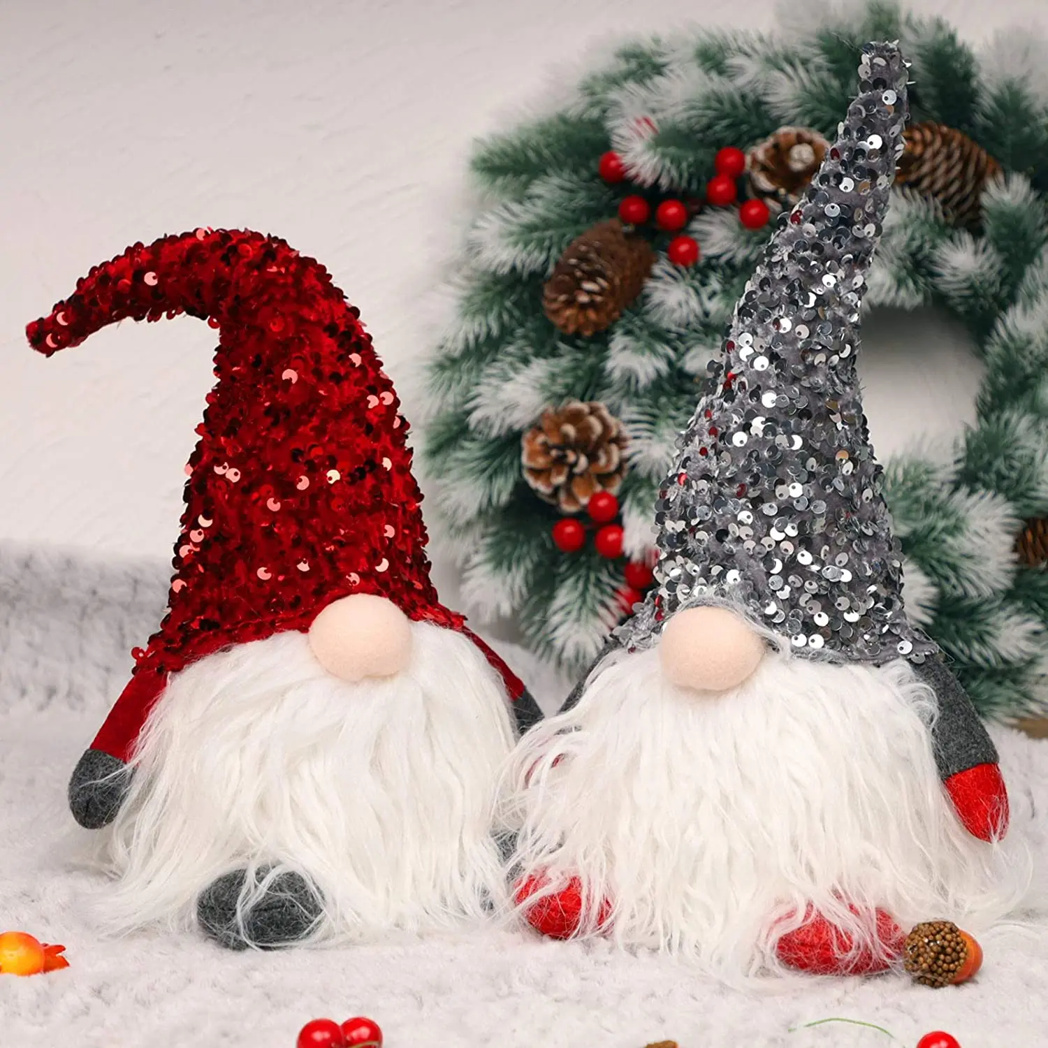 led Christmas lights decoration Elf Toy Holiday Present Tabletop