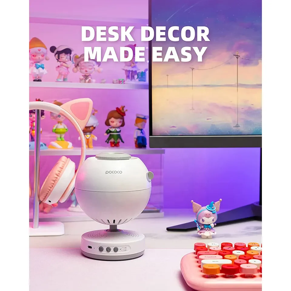 POCOCO Home Planetarium Star Projector Light Laser Clear Galaxy Contains Film Sheets and Photolithography is Optional