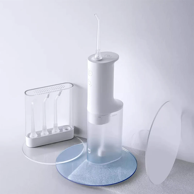 Xiaomi Mijia Electric Oral Irrigator Water Flow Voltage IPX7 Waterproof 200ml Water Toothpick Dental Flusher Care 4 Gear Level