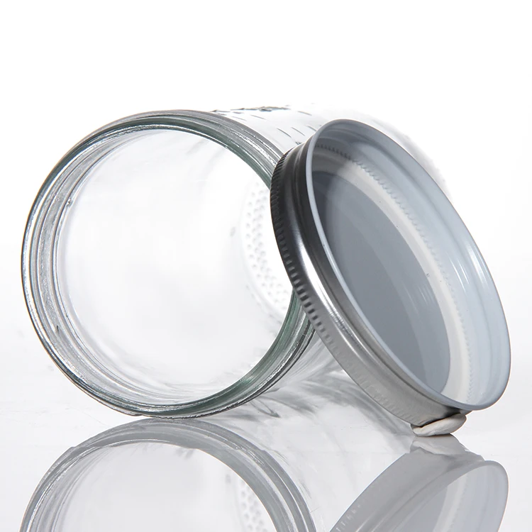 Free Sample 8Oz 16Oz 4Oz 5Oz 24Oz 32Oz Restaurant Bar Kitchen Sprouting Square Wide Mouth Glass Mason Canning Jar With Lid And B