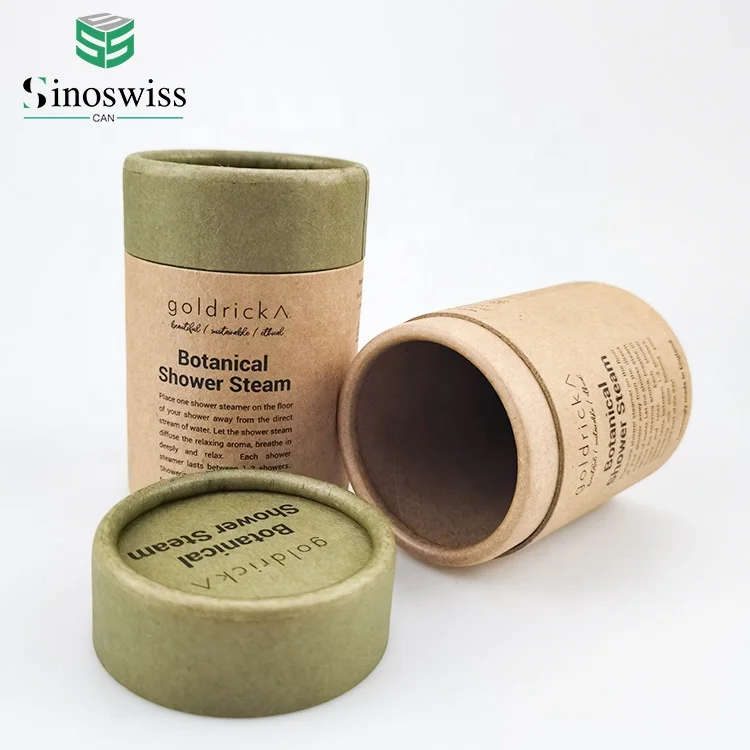 Wholesale Recycled Customize CMYK Printing Cardboard Cylinder Packaging Paper Tube Box For Candle Packaging