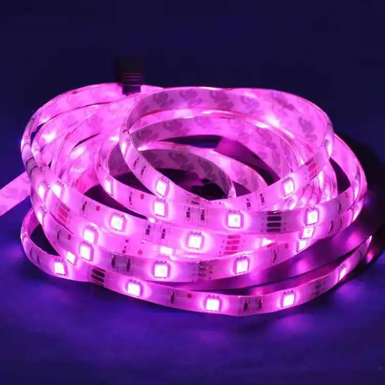 Home Wedding Room Decor Light  Remote control Flexible RGB LED Lamp  Powered Dimmable Operated RGB Strip Light