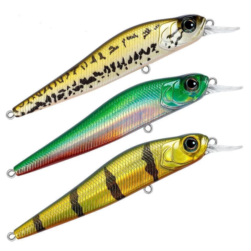 Floating lure natural colors and unpainted minnow 100mm 12g jerkbait ABS minnow lure