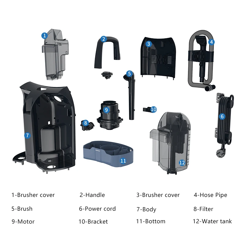 Hot sale steam carpet vacuum cleaner steam household washer cleaner wet dry at home