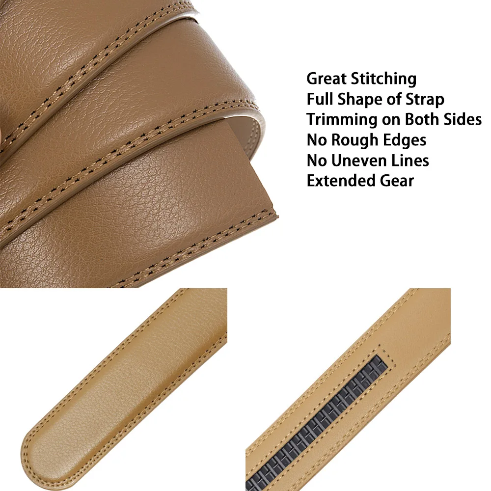 Athosline Custom Reversible Strap Business Belt Genuine Leather with Rotated Pin Buckle
